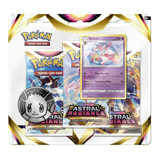 Pokémon TCG: Sword & Shield 10 Astral Radiance 3-Pack Booster Display Sylveon