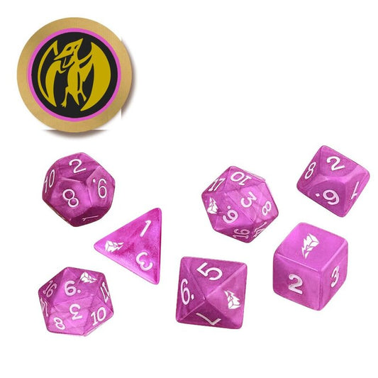 Power Rangers RPG: Pink Dice Set