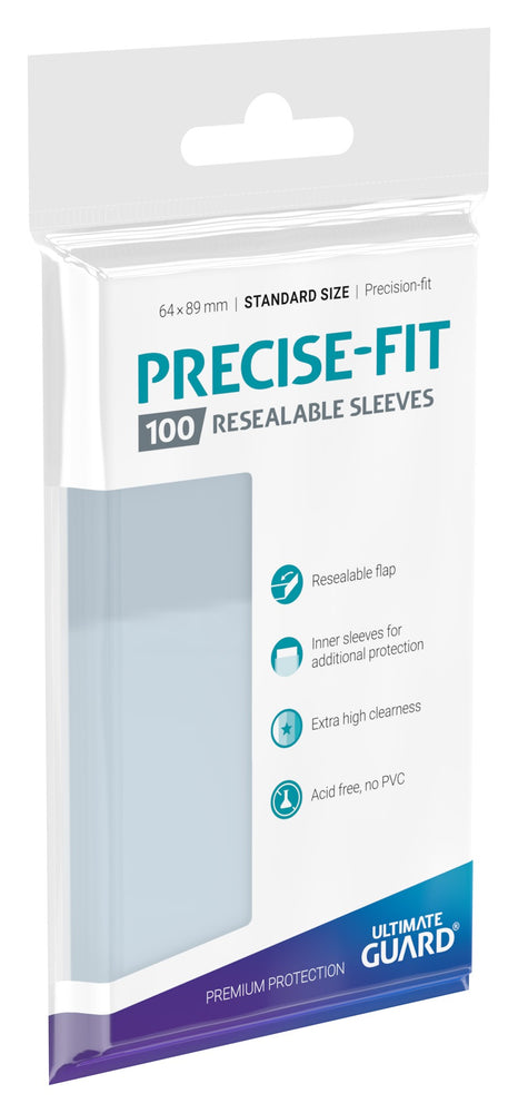 Ultimate Guard Precise Fit Resealable Sleeves Standard Size (100 sleeves)