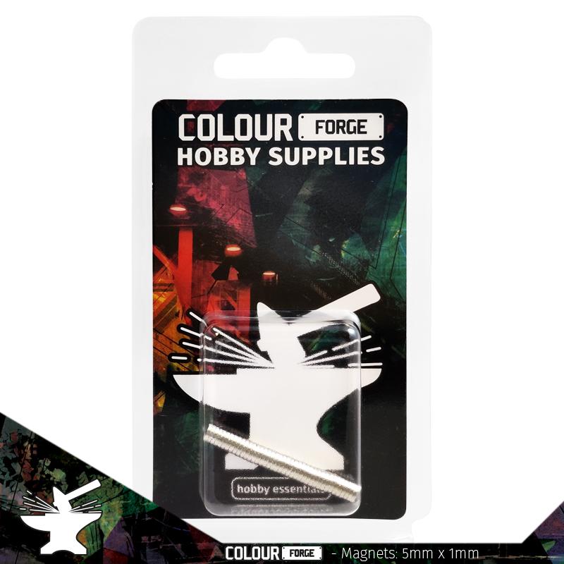 The Colour Forge Neodynium Magnets 5x1mm (N35) (40)