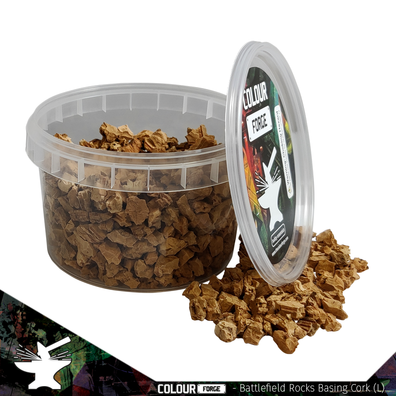 Battlefield Rocks Basing Cork (large) (275ml) - Colour Forge