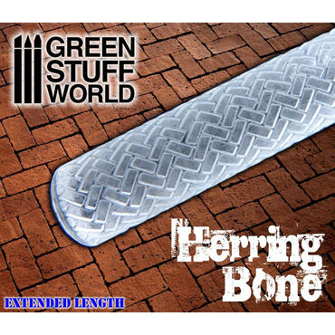 Green Stuff World: Rolling Pin Herringbone