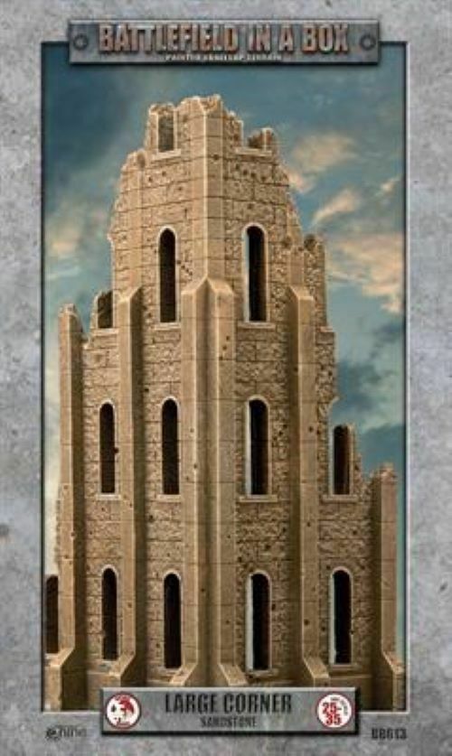 Battlefield In a Box - Large Corner - Sandstone 30mm