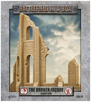 Battlefield In a Box - The Broken Facade - Sandstone 30mm