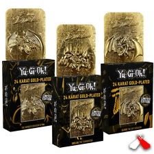 Yu-Gi-Oh! - Limited Edition 24K Gold Plated God Cards - Complete Set of 3