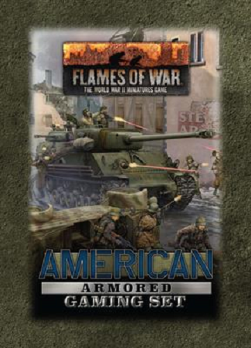 Flames of War - American Armored Division Gaming Set (x20 Tokens, x2 Objectives, x16 Dice)