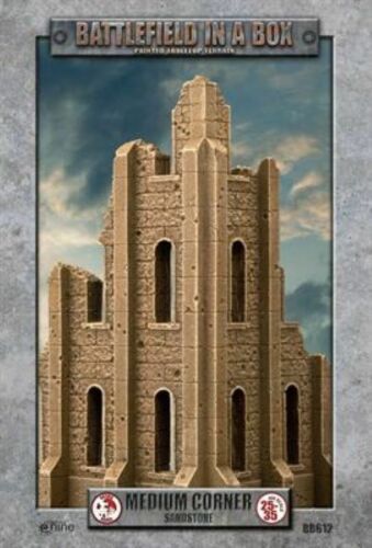 Battlefield In a Box - Medium Corner - Sandstone 30mm