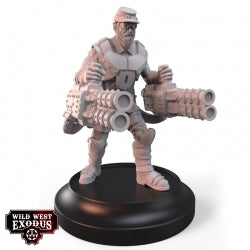 WILD WEST EXODUS CONFEDERATE TROOPER WITH HEAVY SLUGGER
