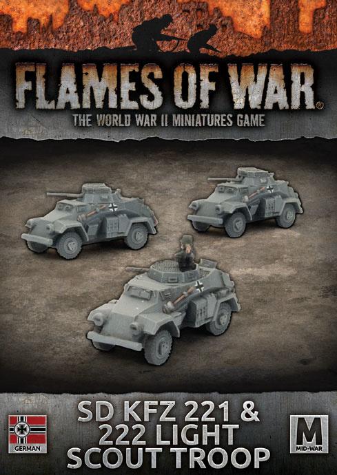 Sd KfZ 221 & 222 Light Scout Troop