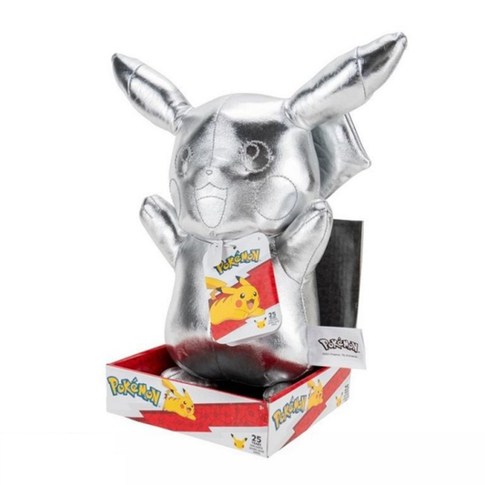 Pokémon 25th anniversary Select Plush Figure Silver Version Pikachu 30 cm