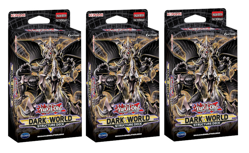 3x Yu-Gi-Oh! - Dark World Structure Deck BUNDLE