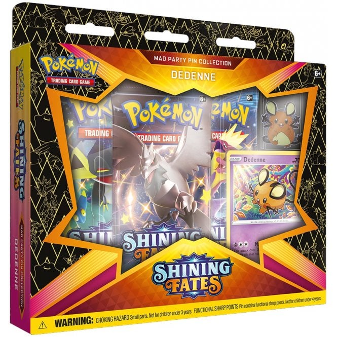 Pokémon TCG Shining Fates Mad Party Pin Collection Dedenne