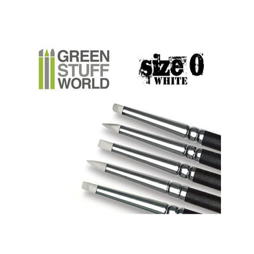 Green Stuff World Colour Shapers Brushes SIZE 0 - WHITE SOFT