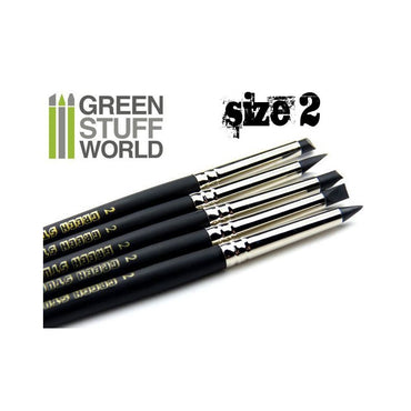 Green Stuff World Colour Shapers Brushes SIZE 2 - BLACK FIRM