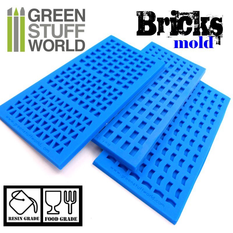 Green Stuff World: Silicone molds - BRICKs