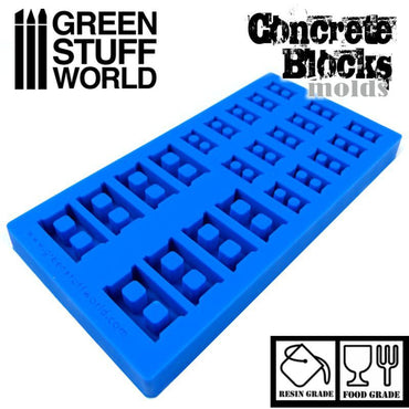 Green Stuff World: Silicone molds - Concrete Bricks