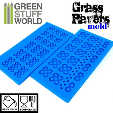 Green Stuff World: Silicone molds - Grass Paver