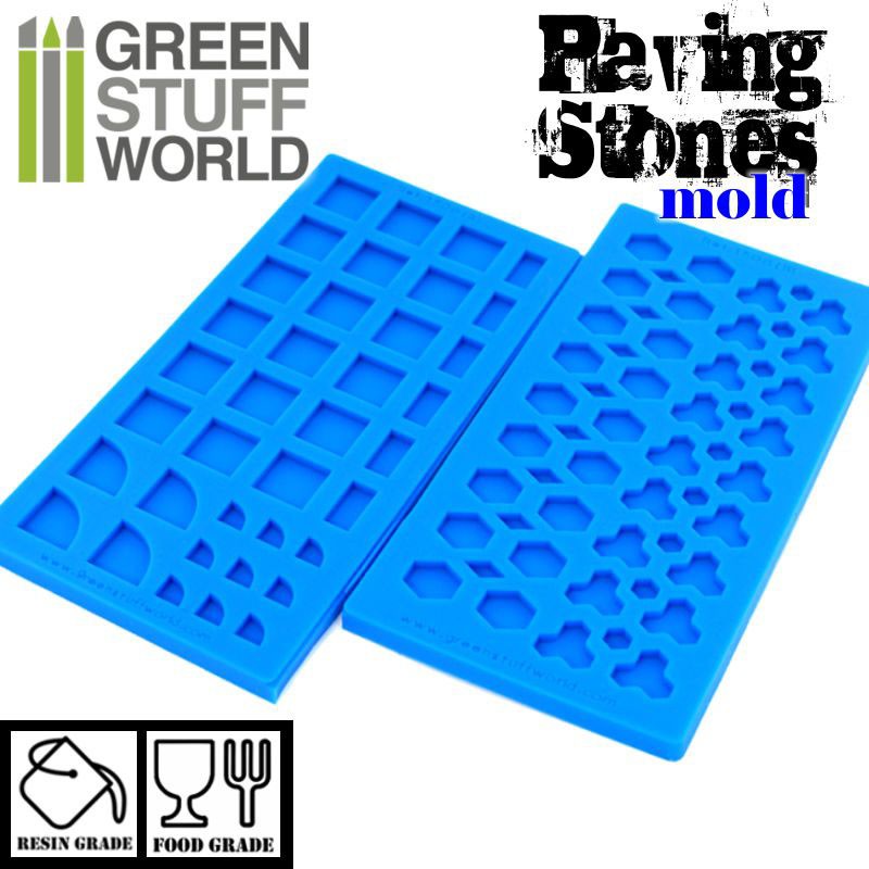 Green Stuff World: Silicone molds - Paving stones