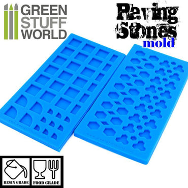 Green Stuff World: Silicone molds - Paving stones