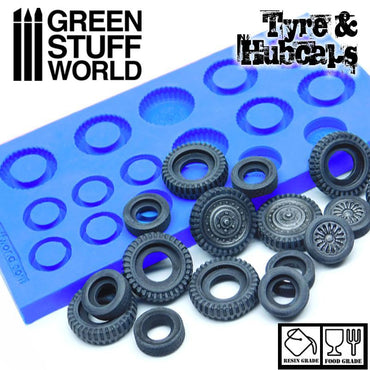 Green Stuff World: Silicone Molds - Tyres and Hubcaps