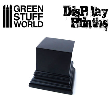 Green Stuff World Square Top Display Plinth 4x4 cm - Black