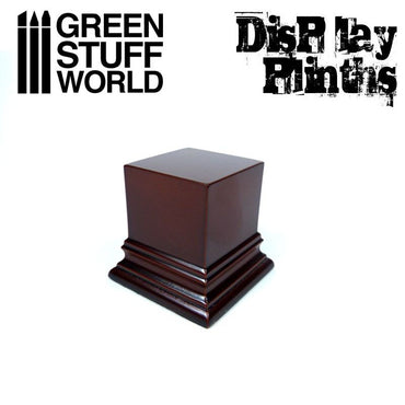 Green Stuff World Square Top Display Plinth 4x4 cm - Hazelnut Brown