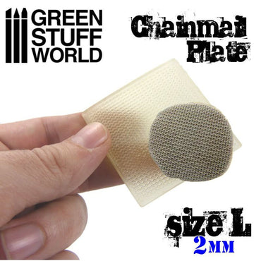 Green Stuff World: Texture Plate - ChainMail - Size 2mm