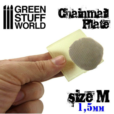 Green Stuff World: Texture Plate - ChainMail - Size 1.5mm