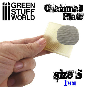 Green Stuff World: Texture Plate - ChainMail - Size 1mm