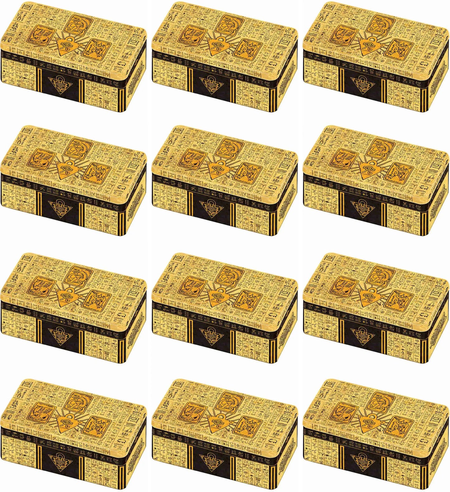 CASE OF 12 x Yu-Gi-Oh! 2022 Tin Of The Pharaoh's Gods