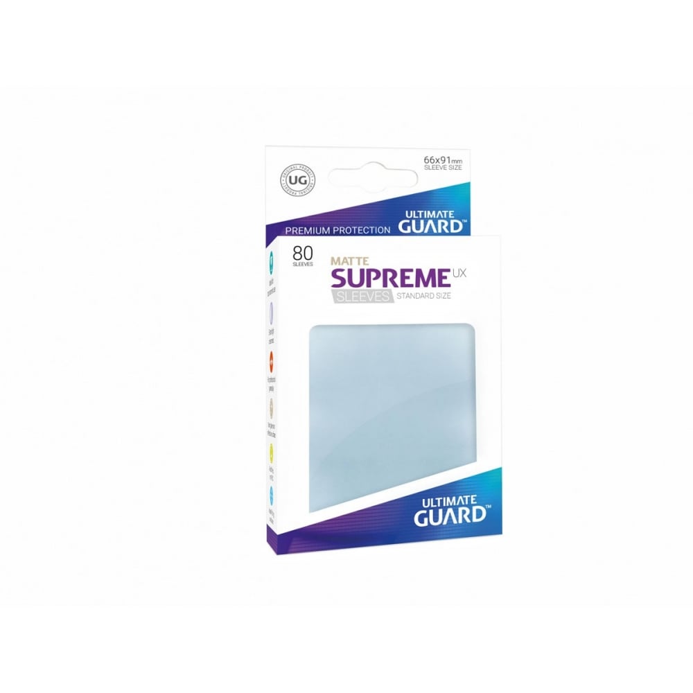 Ultimate Guard Sleeves Standard Size Supreme Matte Transparent (80)