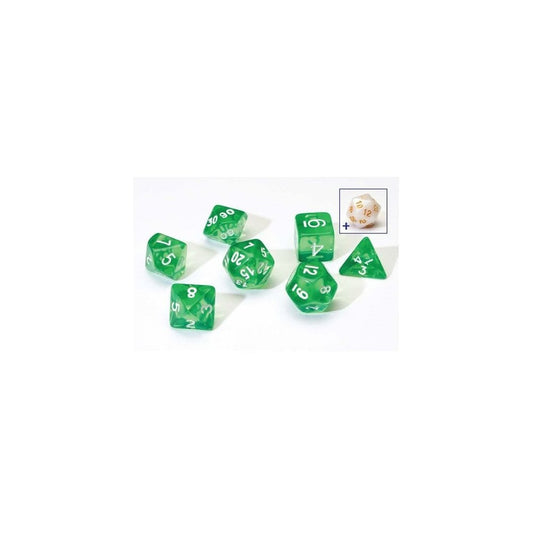 Sirius Dice Polyhedral Dice Set - Translucent Green