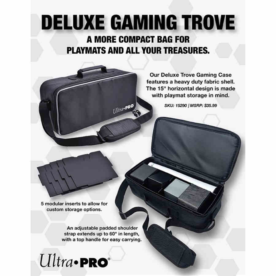 Ultra Pro Deluxe Gaming Trove with Black Trim