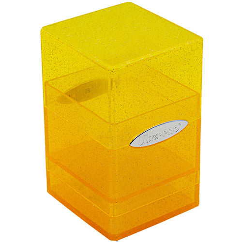 Ultra Pro Satin Tower - Glitter Yellow