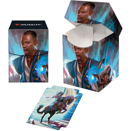 MTG: March Of The Machine 100+ Deck Box Teferi Akosa of Zhalfir