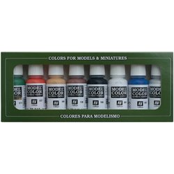 Vallejo Paint - Model Colors Set - Wargamers Basics Colors 8x17ml
