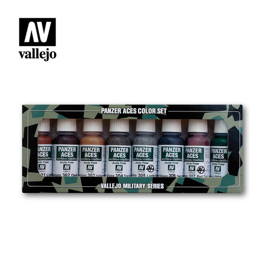 Vallejo Paint - Panzer Aces Set 1 Military Series 8x17ml