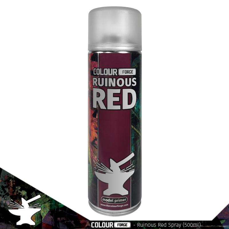 The Colour Forge Ruinous Red Spray (500ml) (EL)