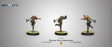 Warcors, War Correspondents (Stun Pistol) Infinity Corvus Belli