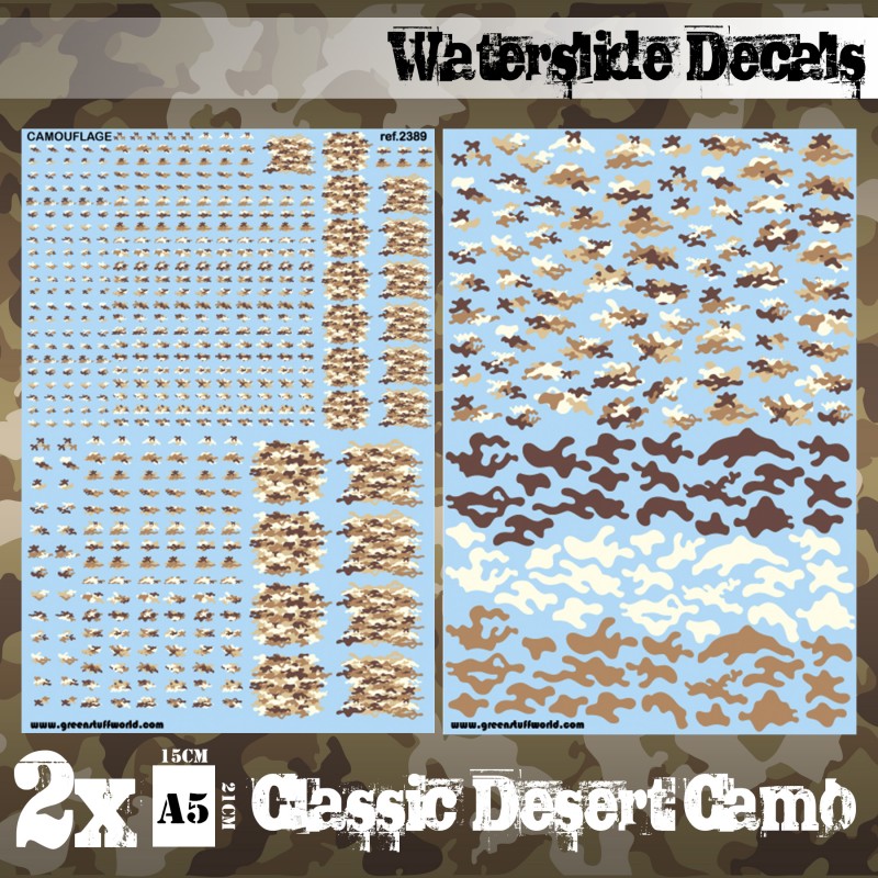 Green Stuff World: Waterslide Decals - Classic Desert Camo