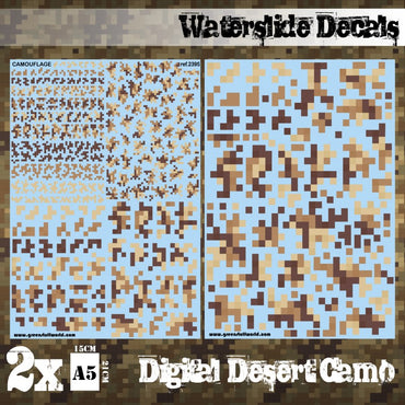 Green Stuff World: Waterslide Decals - Digital Desert Camo