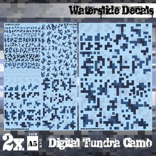Green Stuff World: Waterslide Decals - Digital Tundra Camo