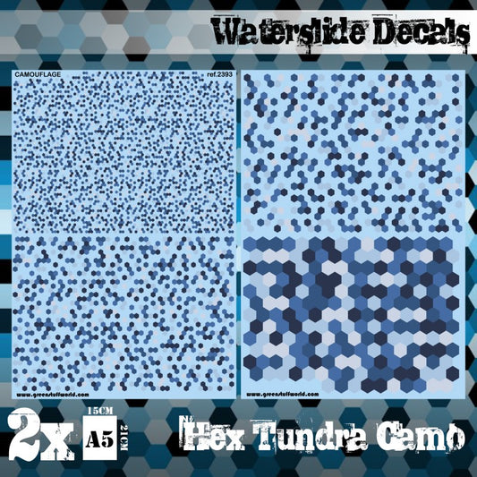 Green Stuff World: Waterslide Decals - Hex Tundra Camo