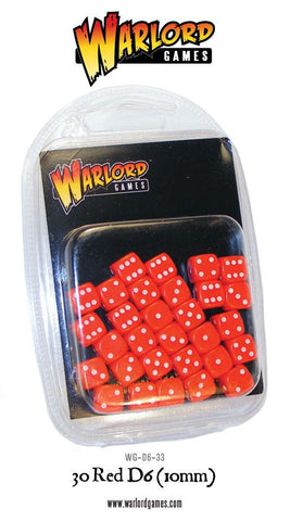 Bolt Action: Spot dice 10mm - Red (30)
