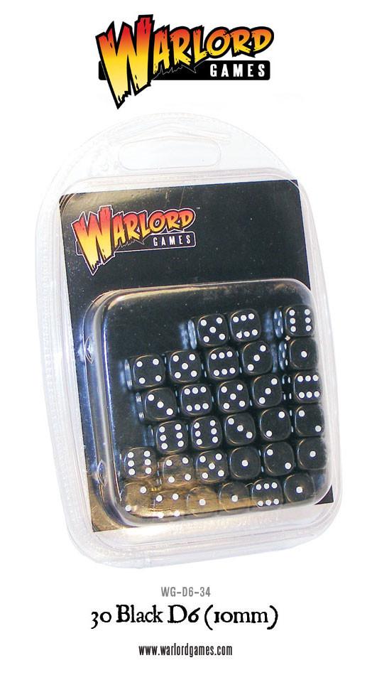 Bolt Action: Spot dice 10mm - Black (30)