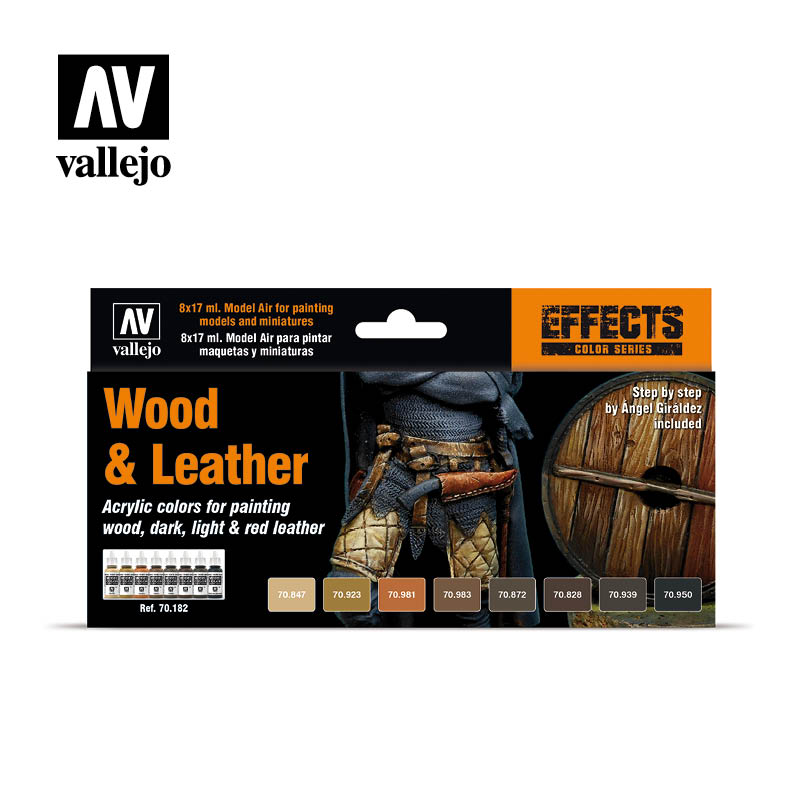 Vallejo Paint - Model Colors Set - Wood & Leather 8x17ml