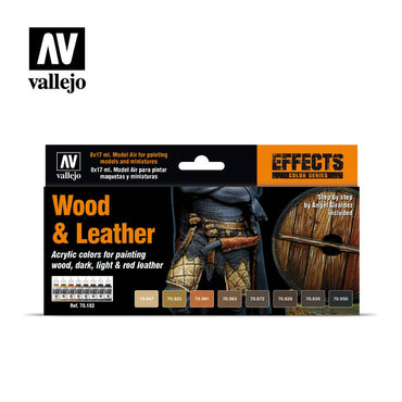 Vallejo Paint - Model Colors Set - Wood & Leather 8x17ml