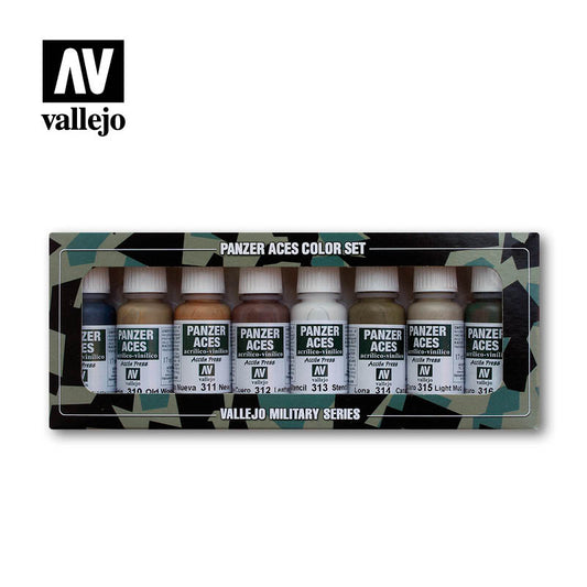 Vallejo Paint - Panzer Aces Set 2 Military Series 8x17ml