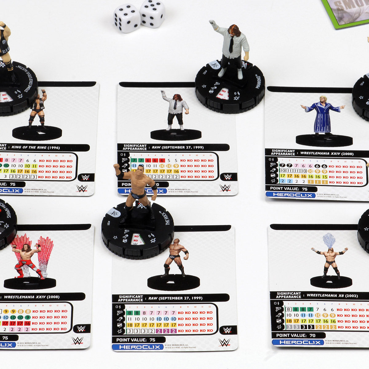 WWE HeroClix The Rock 'n' Sock Connection 2-Player Starter Set