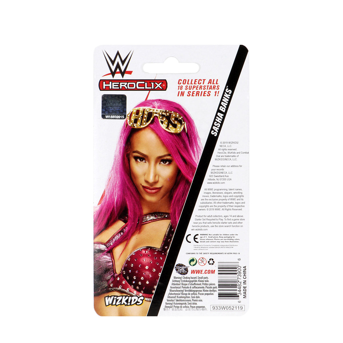 WWE HeroClix Sasha Banks Expansion Pack Series 1